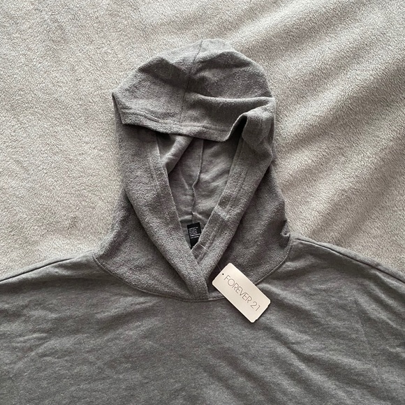 Forever21 Cropped Gray Sweater - Picture 2 of 5